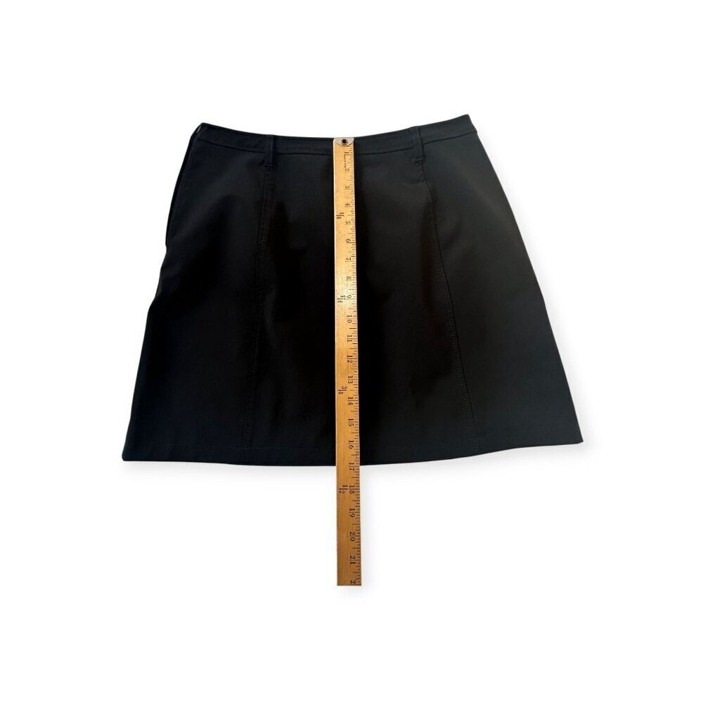 Vintage Prada Black Tech Mini Skirt IT 44 | Y2K Minimalist Made in Italy - Picture 13 of 14